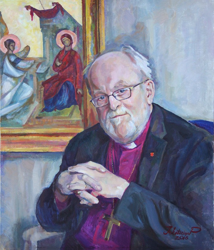 Porträtt på Biskop Sven-Bernhard Fast